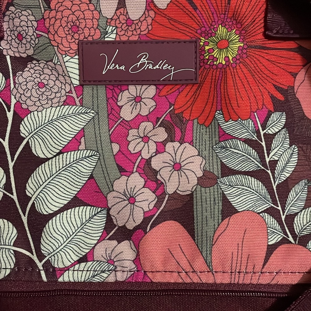 Vera Bradley Floral Tote Bag - Pink and Red - Picture 2 of 10